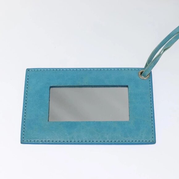 BALENCIAGA The Giant Brief Hand Bag Nylon Light Blue Silver Auth 132399 - Picture 12 of 16